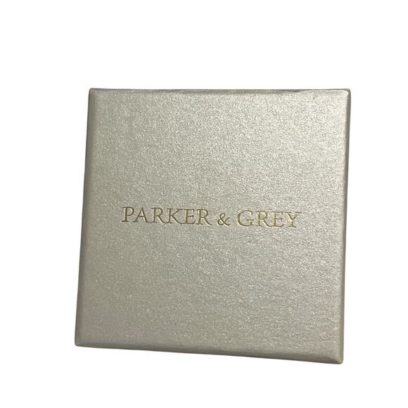 Parker & Grey Earring Set Turquoise Clover  Rhinestone 14kt Gold Plated - Picture 2 of 2